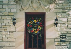 Summer Wreath for a grand home in Elm Grove, WI.