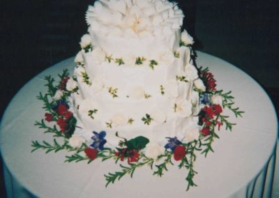 Fresh Flower on a Wedding Cake